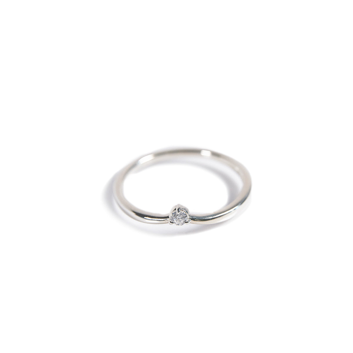 Diamond Stackable V Ring