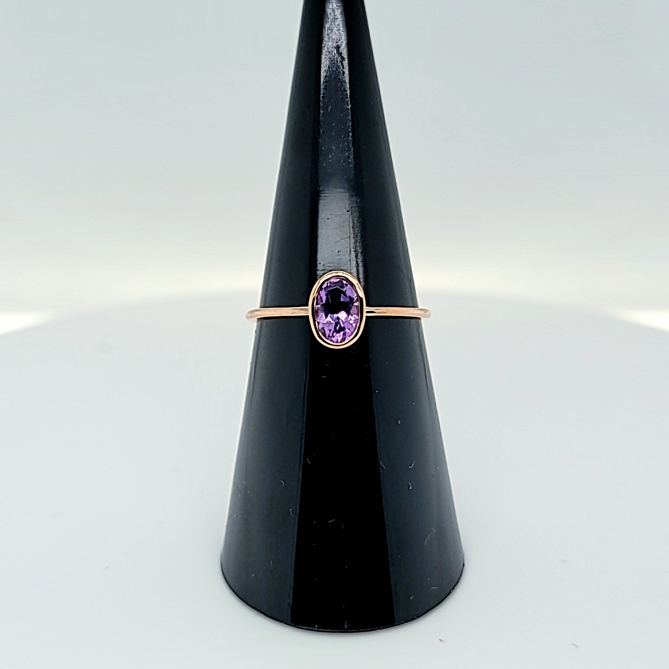 Amethyst Bezel Solitaire