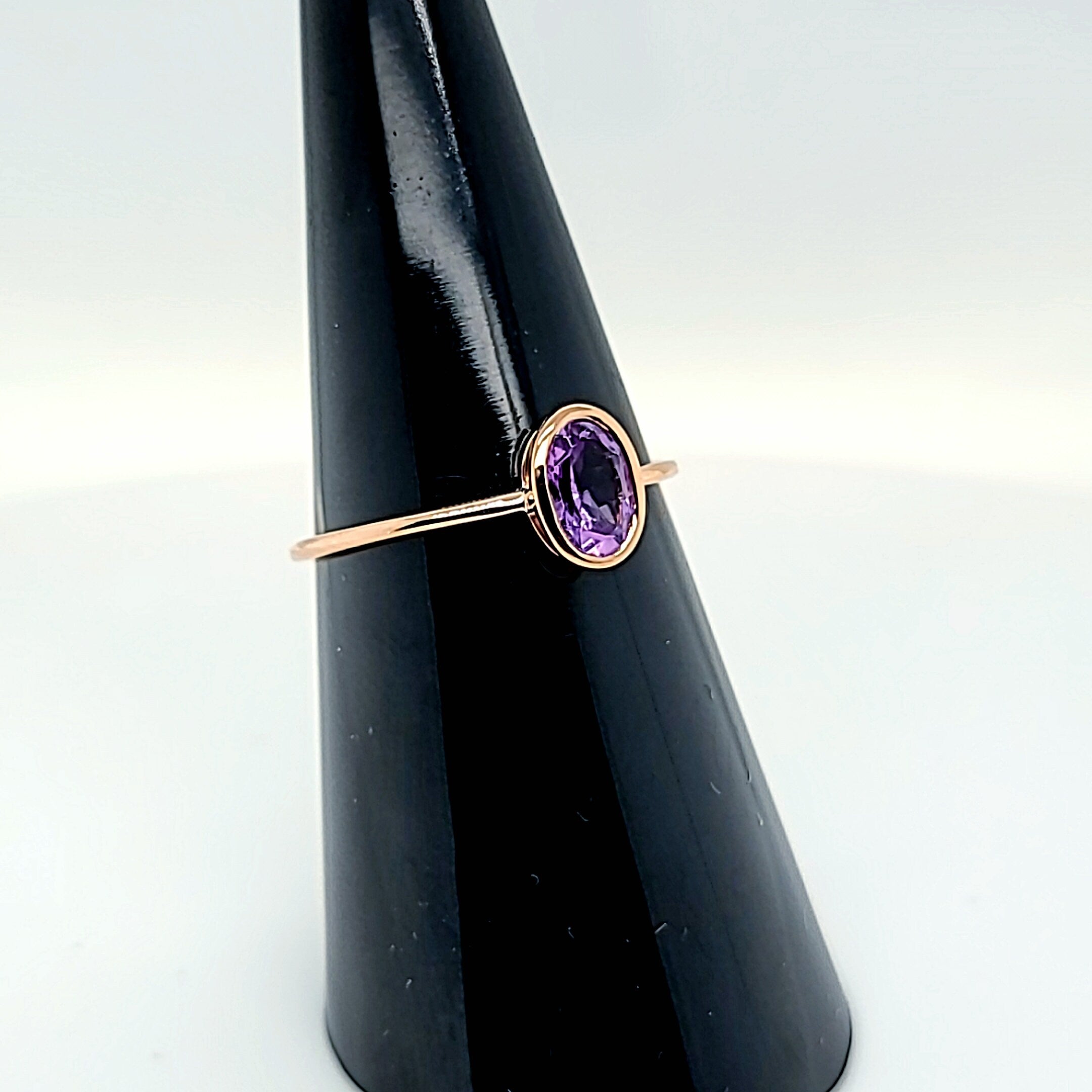 Amethyst Bezel Solitaire