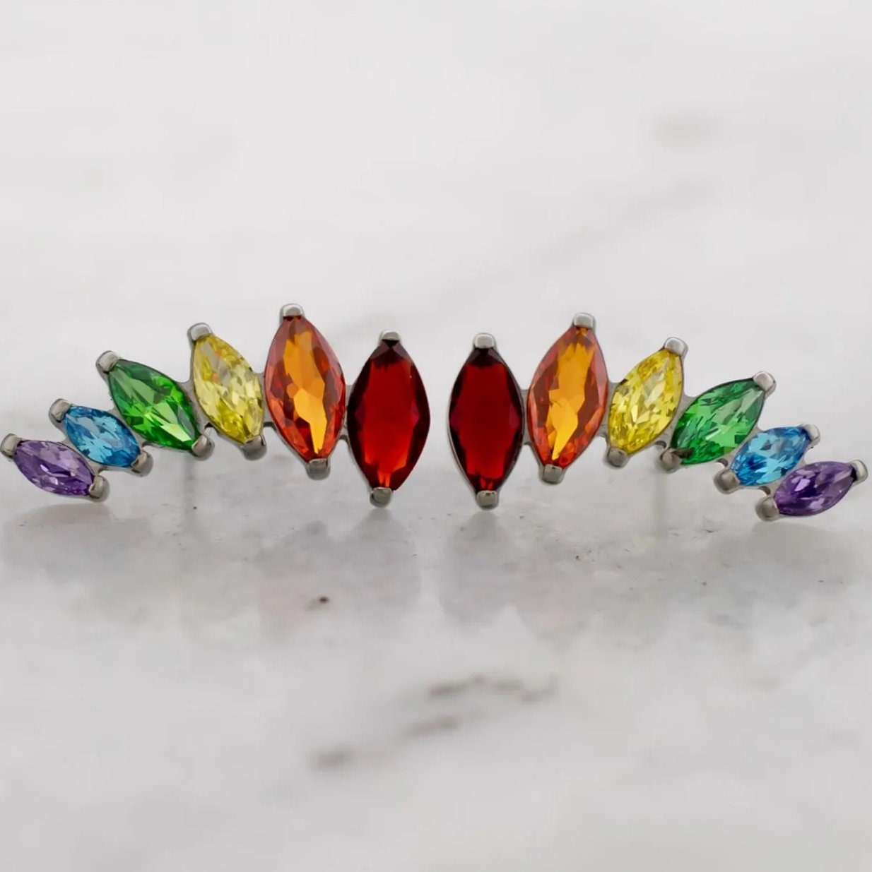 Rainbow Climber Earrings