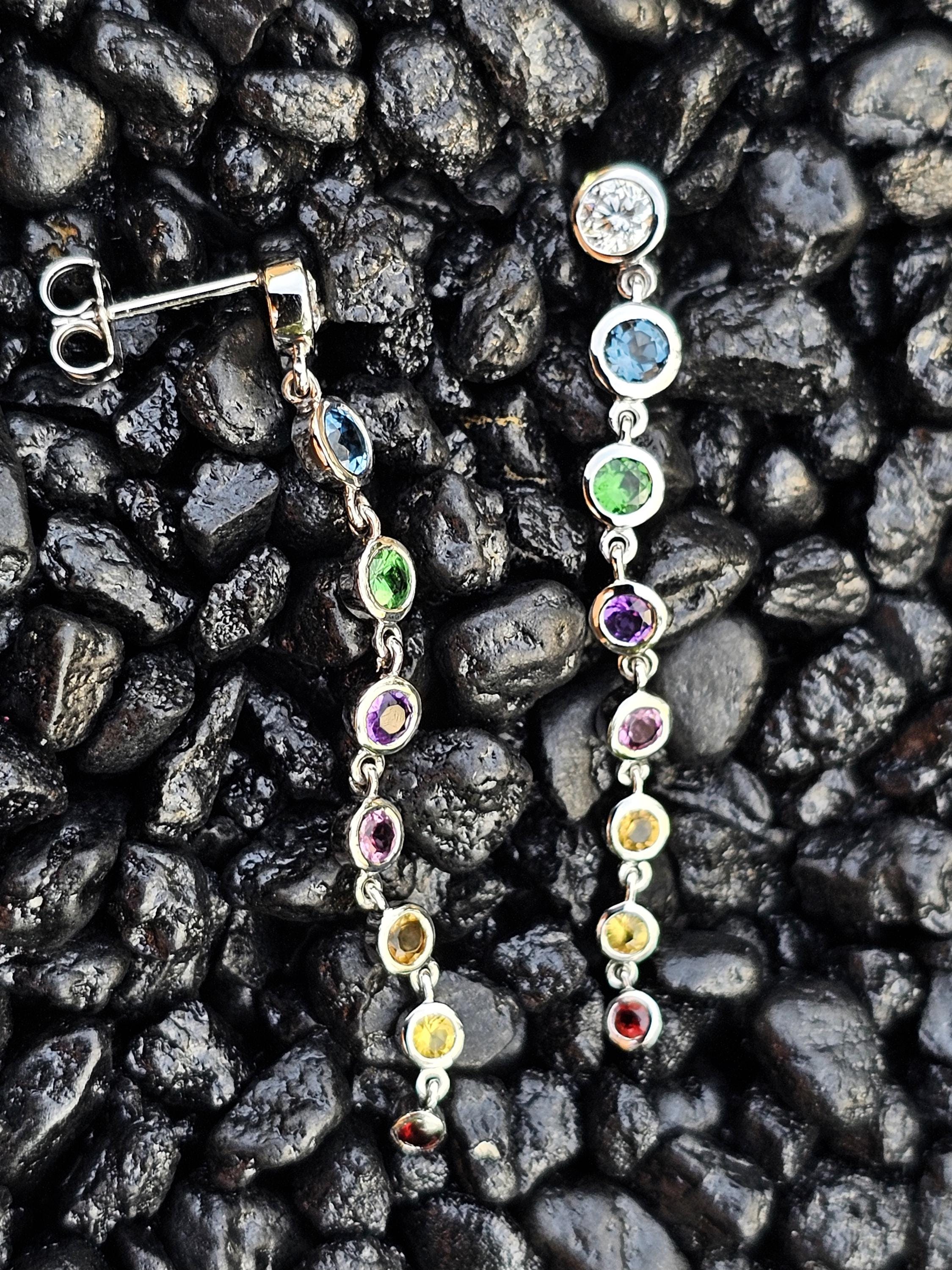 Rainbow Drop Earrings