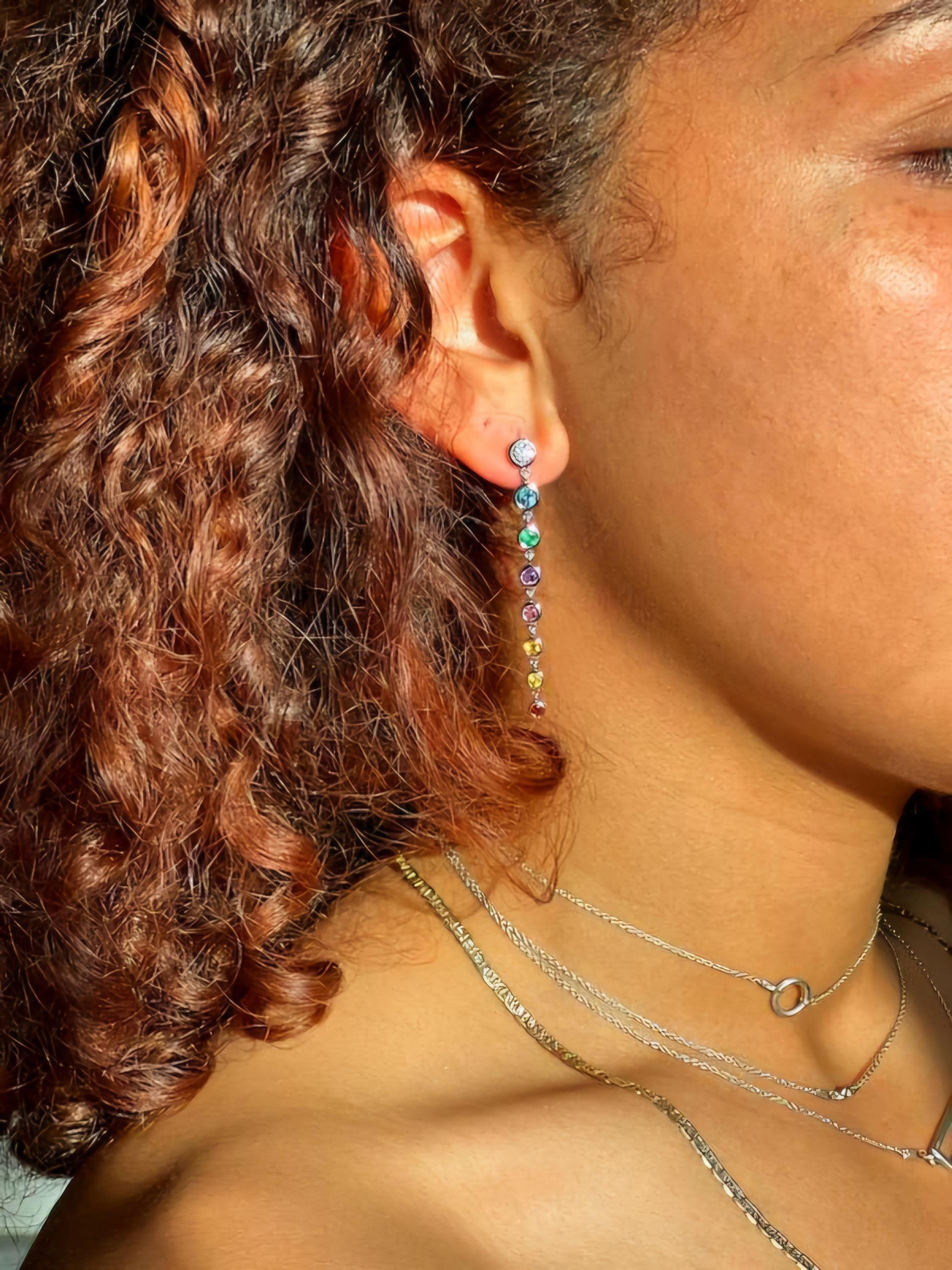 Rainbow Drop Earrings