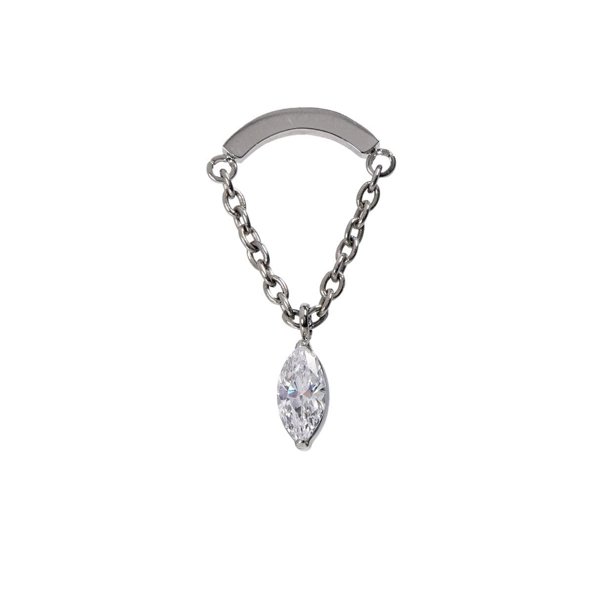 Hidden Helix Marquise Cartilage Earring