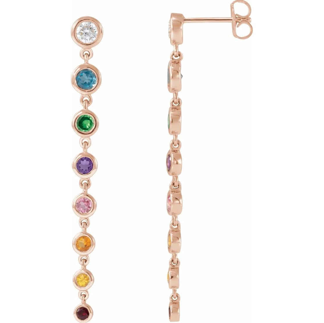 Rainbow Drop Earrings