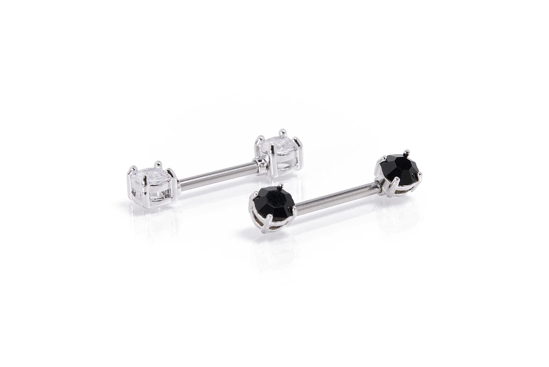 Diamond- Like Nipple Piercings