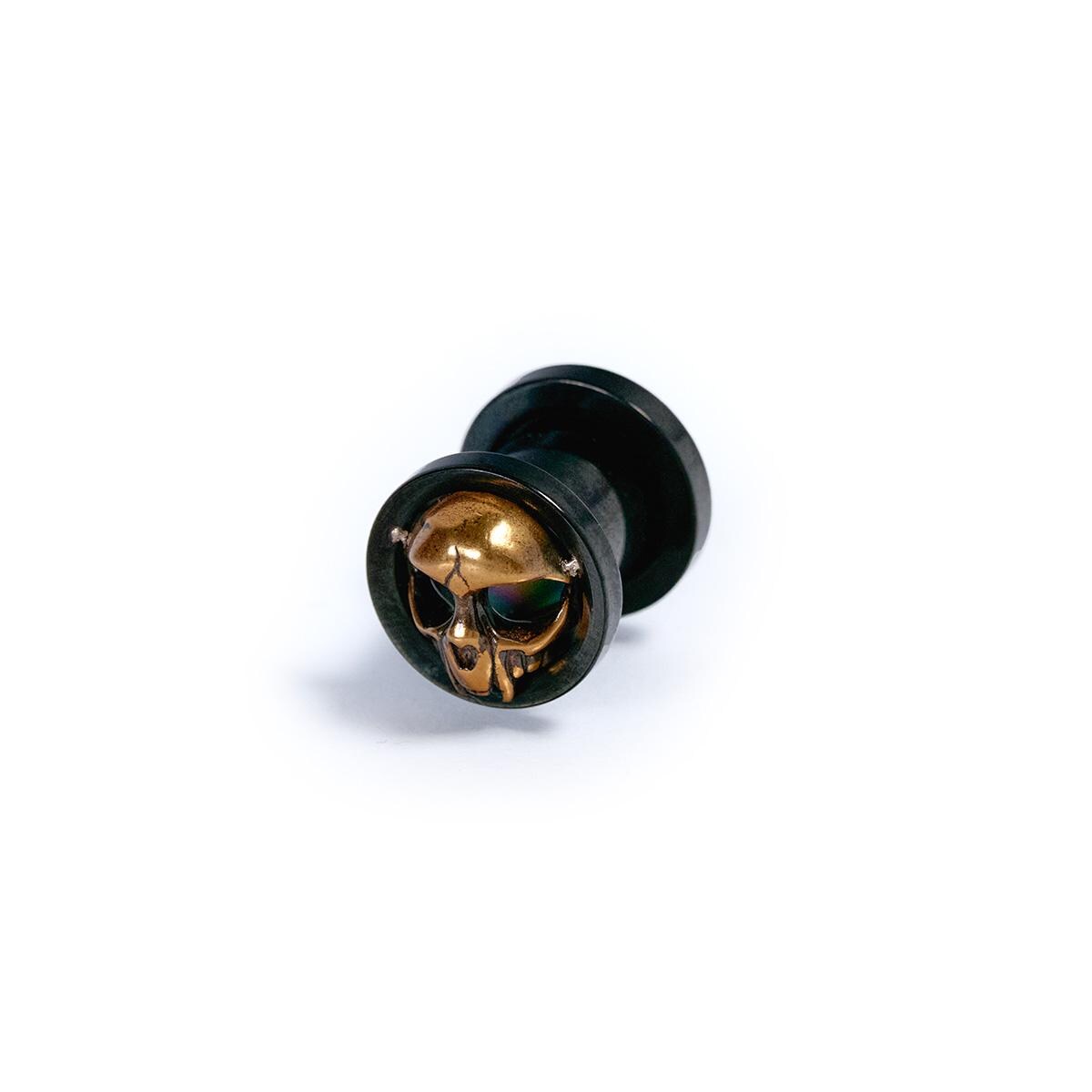 Skull Head on Black Plug