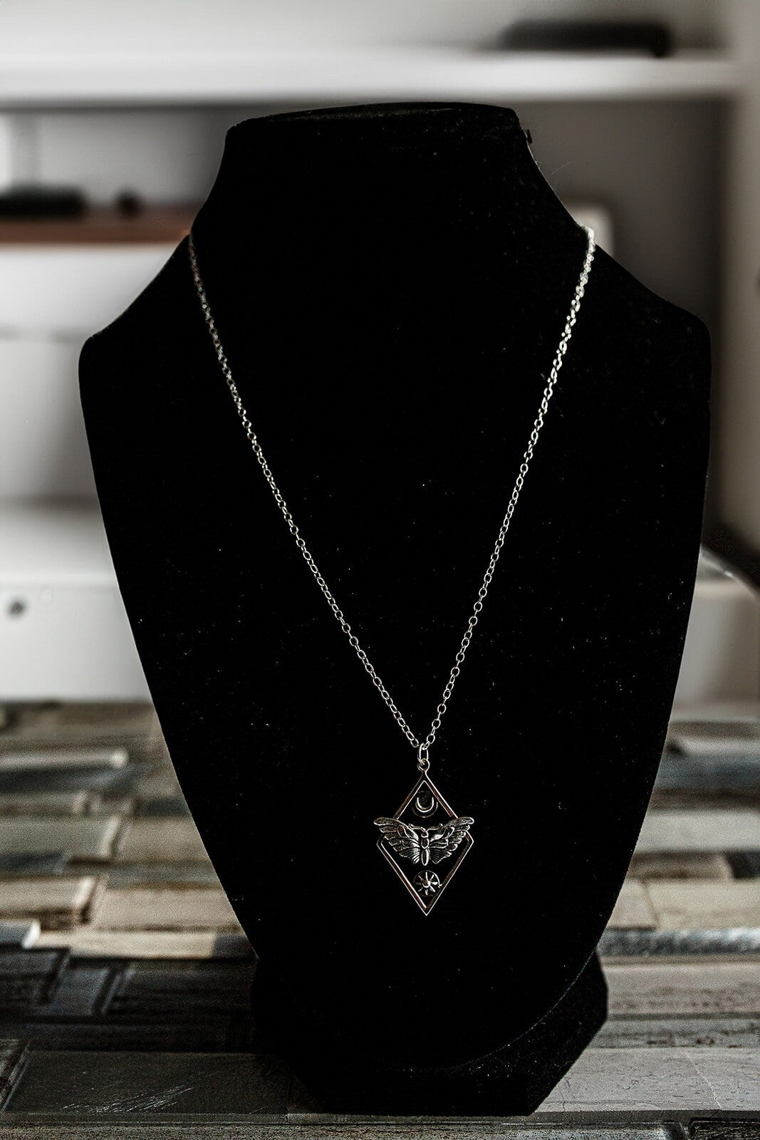 Luna Moth Necklace