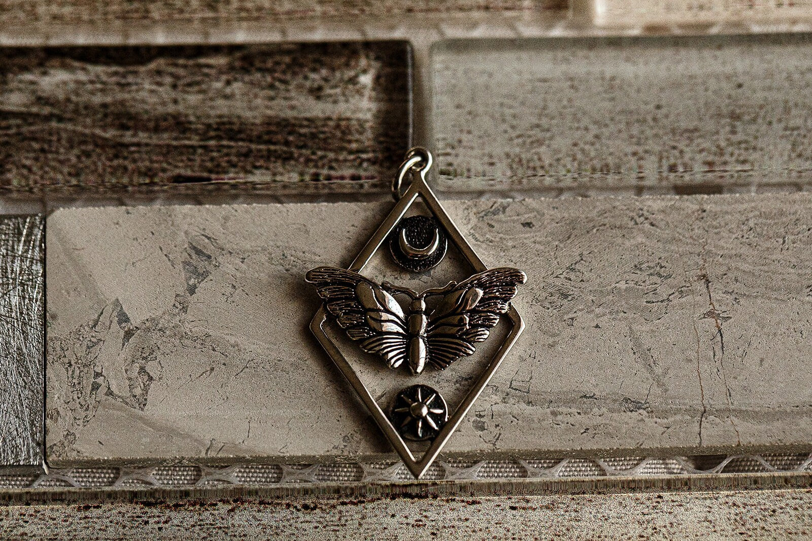 Luna Moth Necklace